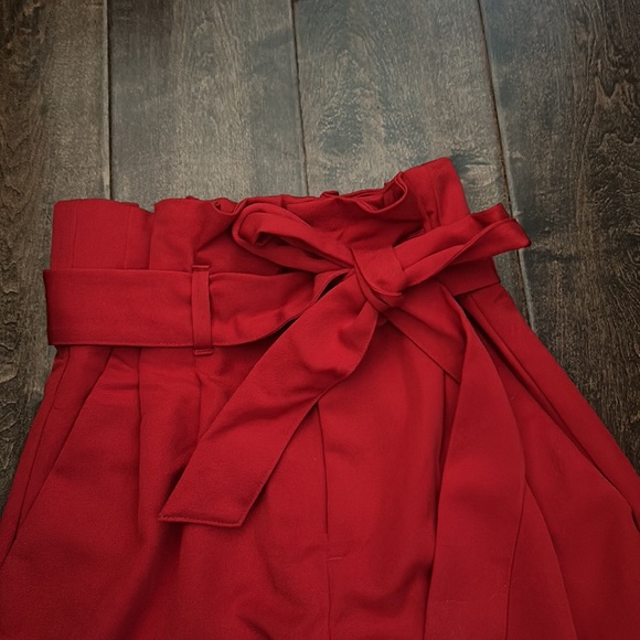 High waisted tie belt trousers - Picture 2 of 5